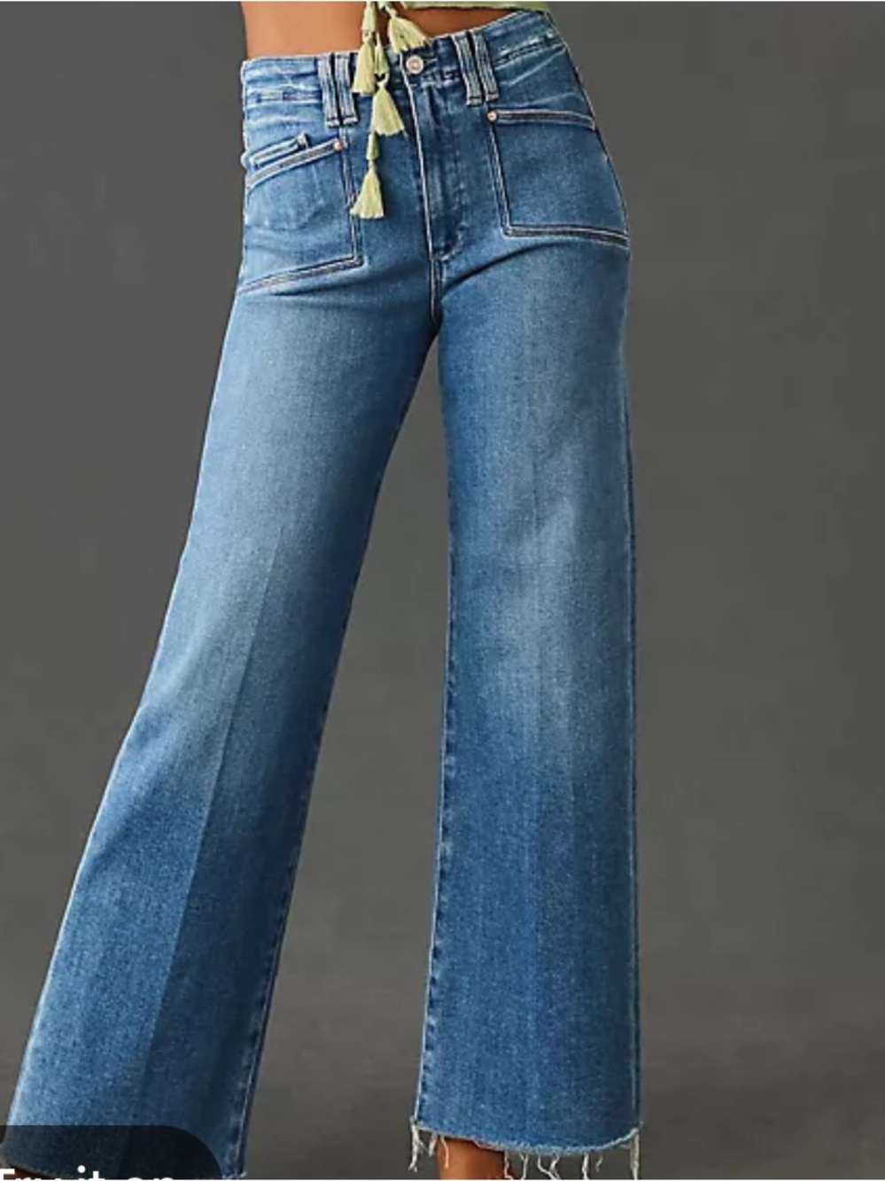 Paige Anessa crop front pocket jeans